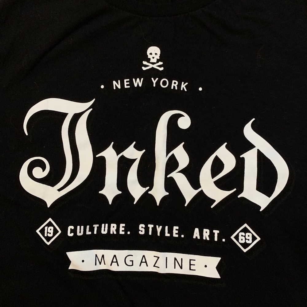 Inked Black Tee Shirt
